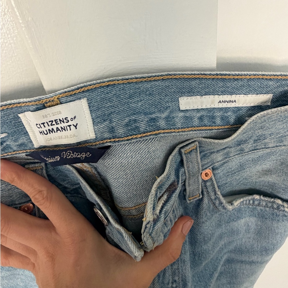 Citizens Of Humanity Light Blue Straight Leg Jeans - Picture 8 of 8
